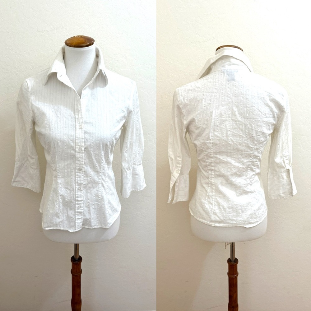 H&M White Button-Down Shirt